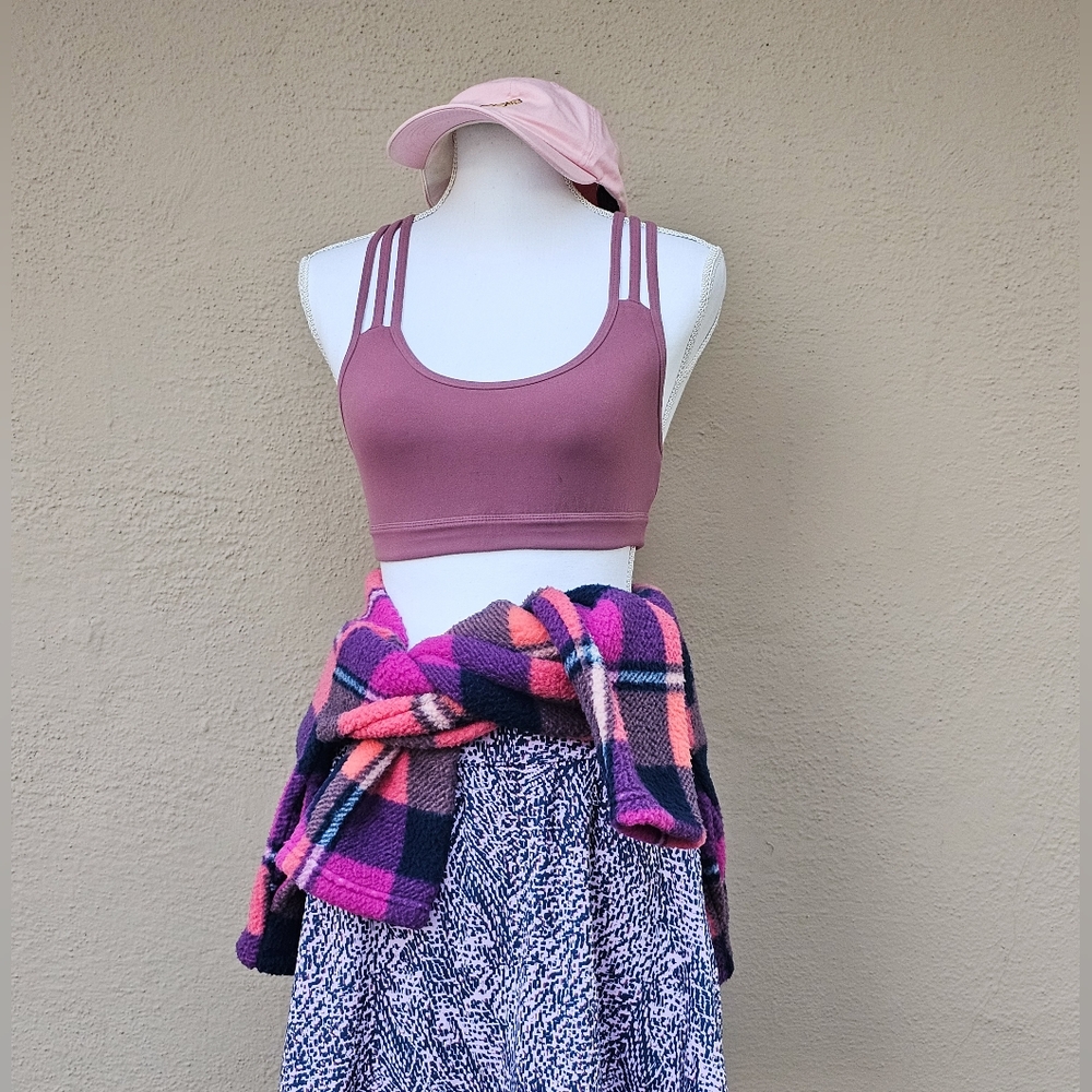 Athleta Mauve Racer Back Sports Bra Sz XS